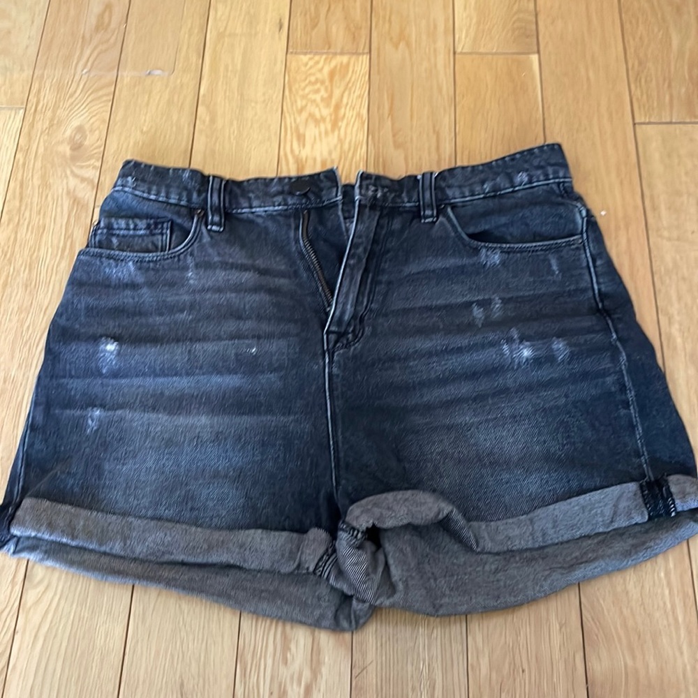 BDG high rise mom jean shorts